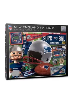 Discount 𧨠New England Patriots Retro Series Puzzle - 500 Pieces by You The Fan π―