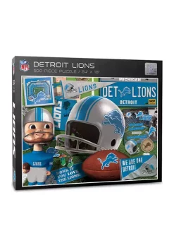 Wholesale π₯ Detroit Lions Retro Series Puzzle - 500 Pieces by You The Fan π