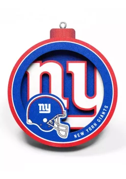 New ❤️ NFL New York Giants 3D Logo Series Ornaments by You The Fan ⭐ -You The Fan Sales Belk 1135