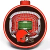 Promo 😉 NFL Cleveland Browns 3D StadiumView Ornament - FirstEnergy Stadium by You The Fan 🧨 -You The Fan Sales Belk 1238