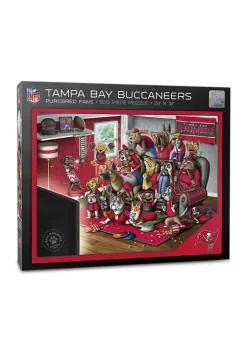 Cheap 😉 NFL Tampa Bay Buccaneers Purebred Fans 500 Piece Puzzle-"A Real Nailbiter" by You The Fan 🔥