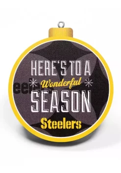 New 🧨 NFL Pittsburgh Steelers 3D Logo Series Ornaments by You The Fan 😉 -You The Fan Sales Belk 1276