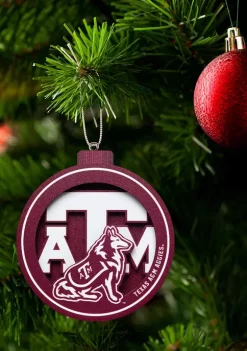 New 🎉 NCAA Texas A&M Aggies 3D Logo Series Ornament by You The Fan 💯 -You The Fan Sales Belk 1335