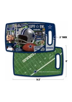 Brand new 💯 NFL Dallas Cowboys Retro Series Cutting Board by You The Fan 🎁 -You The Fan Sales Belk 1338