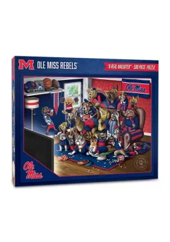 Best Pirce 🧨 Ole Miss Rebels NCAA Mississippi Rebels Purebred Fans 500pc Puzzle-"A Real Nailbiter" by You The Fan 😍