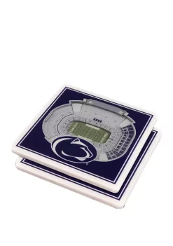 Deals 👍 NCAA Penn State Nittany Lions 3D StadiumViews 2 Pack Coaster Set - Beaver Stadium by You The Fan 🎉 -You The Fan Sales Belk 1356