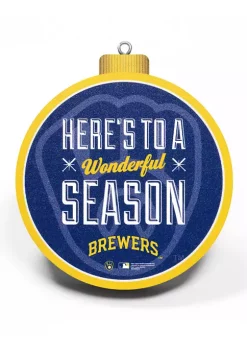Budget 🧨 MLB Milwaukee Brewers 3D Logo Series Ornaments by You The Fan 🌟 -You The Fan Sales Belk 1363