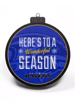 Wholesale ✔️ NFL Baltimore Ravens 3D Logo Series Ornaments by You The Fan ❤️ -You The Fan Sales Belk 1385