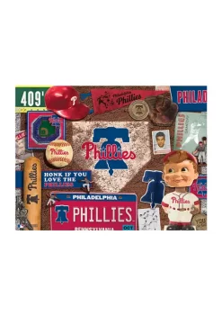 Cheap ❤️ MLB Philadelphia Phillies Retro Series Puzzle - 500 Pieces by You The Fan 🤩 -You The Fan Sales Belk 1390