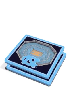Deals 🌟 NCAA North Carolina Tar 👠 Heels 3D StadiumViews Set of 2 Coasters - Dean E. Smith Center by You The Fan 🔔 -You The Fan Sales Belk 1395