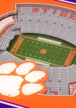 Best Pirce 👍 NCAA Clemson Tigers 3D Stadium Views Coaster Set - Memorial Stadium by You The Fan 🛒 -You The Fan Sales Belk 1398
