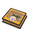 Cheap ✨ NFL Pittsburgh Steelers 3D StadiumViews Set of 2 Coasters - Heinz Field by You The Fan 🥰 -You The Fan Sales Belk 1427