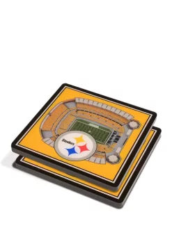 Cheap ✨ NFL Pittsburgh Steelers 3D StadiumViews Set of 2 Coasters - Heinz Field by You The Fan 🥰 -You The Fan Sales Belk 1429
