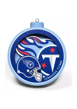 Buy 👏 NFL Tennessee Titans 3D Logo Series Ornaments by You The Fan ⌛ -You The Fan Sales Belk 1441