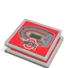 Best deal ✔️ NCAA Ohio State Buckeyes 3D StadiumViews 2 Pack Coaster Set - Ohio Stadium by You The Fan ⌛ -You The Fan Sales Belk 1460
