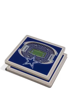 Cheap 🔥 NFL Dallas Cowboys 3D StadiumViews Set of 2 Coasters - AT&T Stadium by You The Fan 🛒 -You The Fan Sales Belk 1467