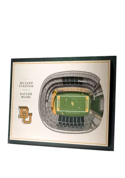 Outlet ❤️ NCAA Baylor Bears 5-Layer Stadium Views 3D Wall Art - McLane Stadium by You The Fan 💯