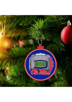 Best Pirce 😍 NCAA Ole Miss Rebels 3D StadiumView Ornament - Vaught Hemingway Stadium by You The Fan 👍 -You The Fan Sales Belk 147