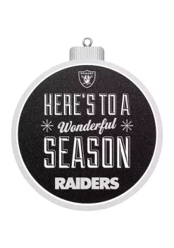 Outlet 🛒 Oakland Raiders NFL Las Vegas Raiders 3D Logo Series Ornaments by You The Fan 😉 -You The Fan Sales Belk 1481