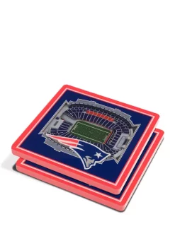 Flash Sale 🛒 NFL New England Patriots 3D StadiumViews Set of 2 Coasters - Gillette Stadium by You The Fan 👍