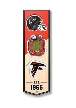Buy 💯 NFL Atlanta Falcons 3D Stadium Banner-6x19 by You The Fan ✔️ -You The Fan Sales Belk 1543