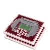 Budget ❤️ NCAA Texas A&M Aggies 3D StadiumViews Set of 2 Coasters - Kyle Field by You The Fan 🎁 -You The Fan Sales Belk 1593