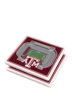 Budget ❤️ NCAA Texas A&M Aggies 3D StadiumViews Set of 2 Coasters - Kyle Field by You The Fan 🎁 -You The Fan Sales Belk 1596