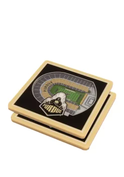 Deals ✨ NCAA Purdue Boilermakers 3D StadiumViews 2 Pack Coaster Set - Ross-Ade Stadium by You The Fan 🎁