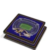 Wholesale 😉 NFL Baltimore Ravens 3D StadiumViews Set of 2 Coasters - M&T Bank Stadium by You The Fan 👍 -You The Fan Sales Belk 1626
