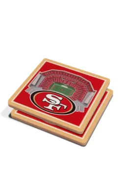 Best Sale 🥰 NFL San Francisco 49ers 3D StadiumViews Set of 2 Coasters - Levi's Stadium by You The Fan 🔔 -You The Fan Sales Belk 1632