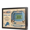 Buy 💯 NFL Detroit Lions 25-Layer StadiumViews 3D Wall Art - Ford Field by You The Fan 😀 -You The Fan Sales Belk 1704