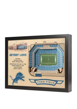 Buy 💯 NFL Detroit Lions 25-Layer StadiumViews 3D Wall Art - Ford Field by You The Fan 😀 -You The Fan Sales Belk 1709
