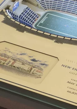 Outlet 😀 NFL New England Patriots 25-Layer StadiumViews Lighted End Table - Gillette Stadium by You The Fan 👏 -You The Fan Sales Belk 1721