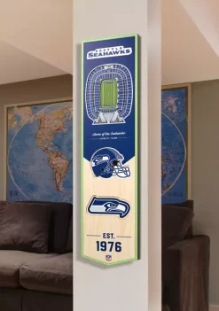 Discount ❤️ NFL Seattle Seahawks 3D Stadium Banner-8x32 by You The Fan 💯 -You The Fan Sales Belk 1750