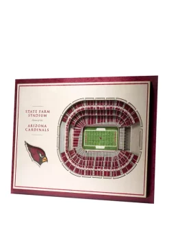 Cheap 😍 NFL Arizona Cardinals 5-Layer StadiumViews 3D Wall Art - State Farm Stadium by You The Fan 🥰 -You The Fan Sales Belk 1775