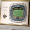 Discount ✨ NFL New Orleans Saints 5-Layer StadiumViews 3D Wall Art - Mercedes-Benz Superdome by You The Fan 🎁 -You The Fan Sales Belk 1796