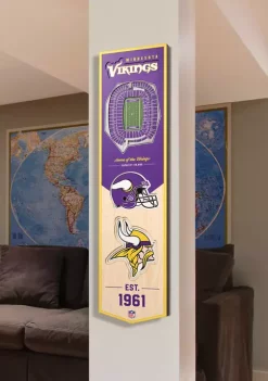 Promo ⌛ NFL Minnesota Vikings 3D Stadium Banner-8x32 by You The Fan ✔️ -You The Fan Sales Belk 1821