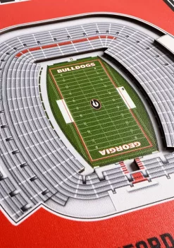 Cheapest 😉 NCAA Georgia Bulldogs 3D Stadium Banner-8x32 by You The Fan 👏 -You The Fan Sales Belk 1825