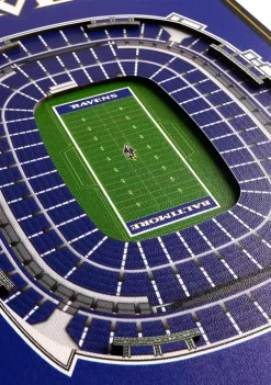 Promo 🎉 NFL Baltimore Ravens 3D Stadium Banner-8x32 by You The Fan 👏 -You The Fan Sales Belk 1837