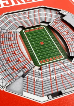 Brand new 🛒 NCAA Nebraska Cornhuskers 3D Stadium Banner-8x32 by You The Fan 🌟 -You The Fan Sales Belk 1847