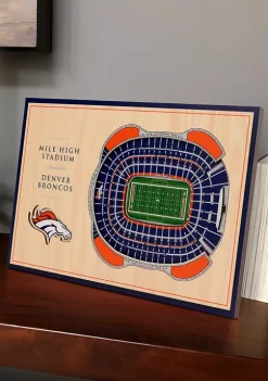 Brand new 🥰 NFL Denver Broncos 3D StadiumViews Desktop Display - Mile High Stadium by You The Fan 😀 -You The Fan Sales Belk 1854