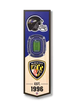 Best reviews of ⭐ NFL Baltimore Ravens 3D Stadium Banner-6x19 by You The Fan 👍 -You The Fan Sales Belk 1882
