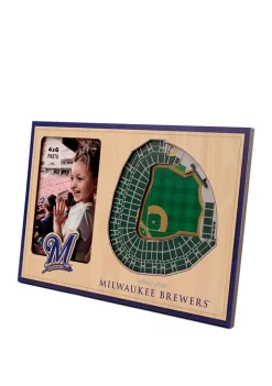 Budget 💯 MLB Milwaukee Brewers 3D StadiumViews Picture Frame - Miller Park by You The Fan 🛒 -You The Fan Sales Belk 1919