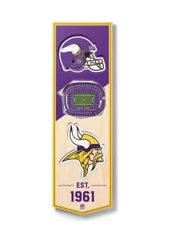 Cheap 🥰 NFL Minnesota Vikings 3D Stadium Banner-6x19 by You The Fan 🎁 -You The Fan Sales Belk 1942