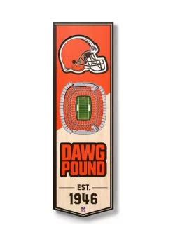 Buy 🛒 NFL Cleveland Browns 3D Stadium Banner-6x19 by You The Fan 💯 -You The Fan Sales Belk 1951