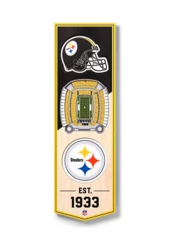 Flash Sale 🧨 NFL Pittsburgh Steelers 3D Stadium Banner-6x19 by You The Fan ❤️