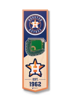 Cheap ⌛ MLB Houston Astros 3D Stadium Banner-6x19 by You The Fan 😀 -You The Fan Sales Belk 1986