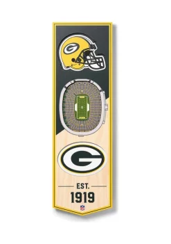 Buy β NFL Green Bay Packers 3D Stadium Banner-6x19 by You The Fan π₯