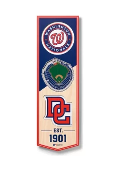 Promo 👍 MLB Washington Nationals 3D Stadium Banner-6x19 by You The Fan 😍 -You The Fan Sales Belk 1999