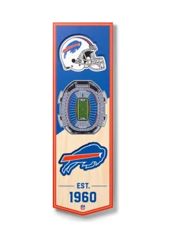 Flash Sale 👏 NFL Buffalo Bills 3D Stadium Banner-6x19 by You The Fan ⭐
